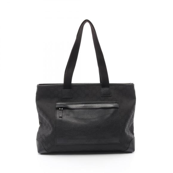 Gucci bag GG nylon tote leather black patterned - Picture 1 of 8